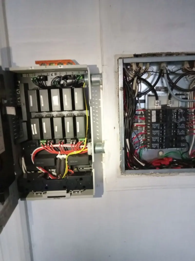 Electrical panel upgrade completed for Security Camera Wiring in Cahokia Heights